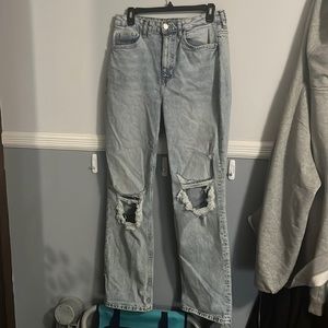 H&M Blue Ripped Jeans